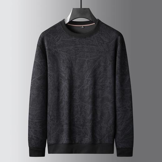 【DK】大依优型大码男装圆领长袖卫衣打底衫时尚休闲商务百搭秋季加肥 商品图1