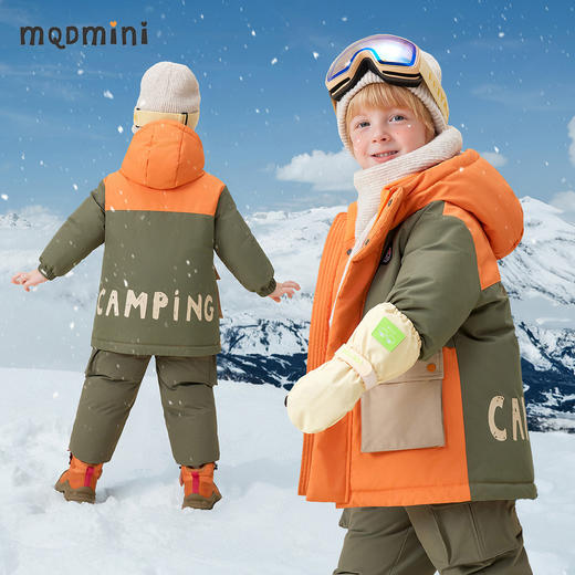 【90-140】【MQDmini】女童冬款保暖加厚工装风羽绒服 商品图5