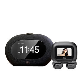 （多包裹发货）莱恩诺 JBL LIVE BUDS 3 暗夜黑+JBL HORIZON 3 音乐地平线三代 蓝牙闹钟音箱【HSZQ20.0】