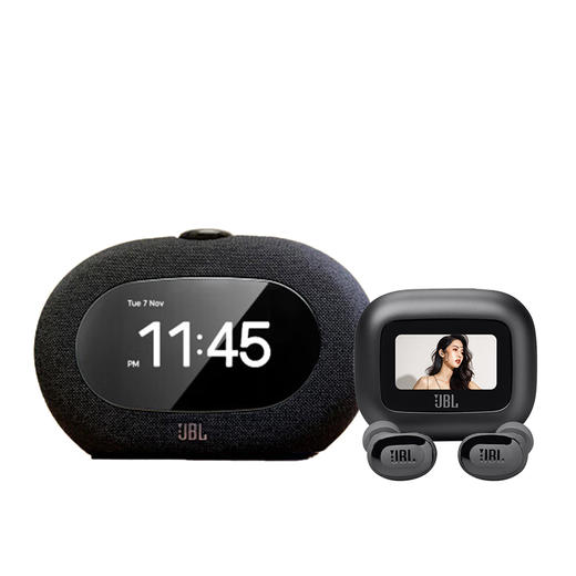 （多包裹发货）莱恩诺 JBL LIVE BUDS 3 暗夜黑+JBL HORIZON 3 音乐地平线三代 蓝牙闹钟音箱【HSZQ20.0】 商品图0
