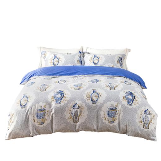 恐龙 B1  全棉青花瓷四件套 200*230 蓝色 商品图0