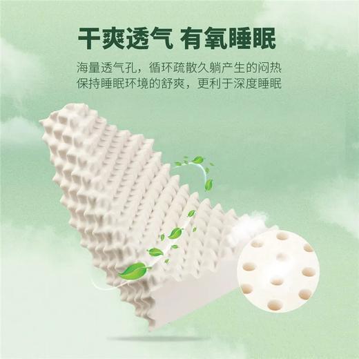 泰国原装进口 泰嗨TAIHI天然舒适 乳胶枕高低按摩枕头常规款 商品图6
