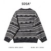 257132SDSA男士秋冬新款痞帅男装韩版撞色条纹圆领针织衫时尚慵懒风毛衣 商品缩略图5