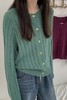 LNNNS 韩版宽松慵懒森林绿针织外套 17154 商品缩略图2