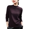 「自j」全新升级【铂金会员119/天猫159/差价40】(03443)洛诗琳修身百搭长袖T恤2025秋季时尚纯色半高领打底上衣女 商品缩略图4