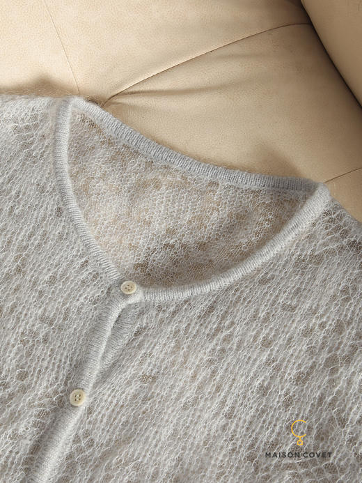 MAISON COVET 马海毛镂空针织开衫 商品图2