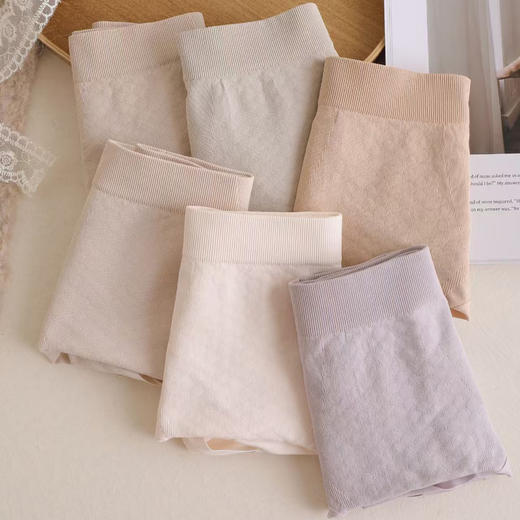 女士高弹提臀收腹柔滑舒适裸氨无缝内裤三角裤325 商品图1