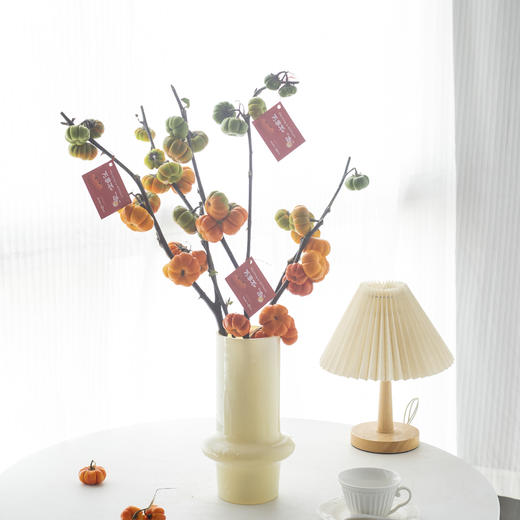 【万事如意小南瓜真果花材】 打造红红火火家居氛围 搬家必备 商品图2