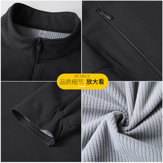 【DK】大依优型大码男装立领夹克外套运动休闲商务长袖外套 商品图3