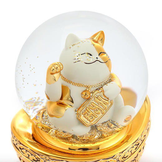 猫咪 水晶球音乐盒 祝賀禮物 商品图2