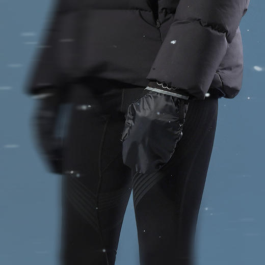 原创单品丨二合一防风加绒跑步手套4代 外出梭织防风 内层摇粒绒锁温 防风层可收纳腕背 食拇指可触屏 商品图2