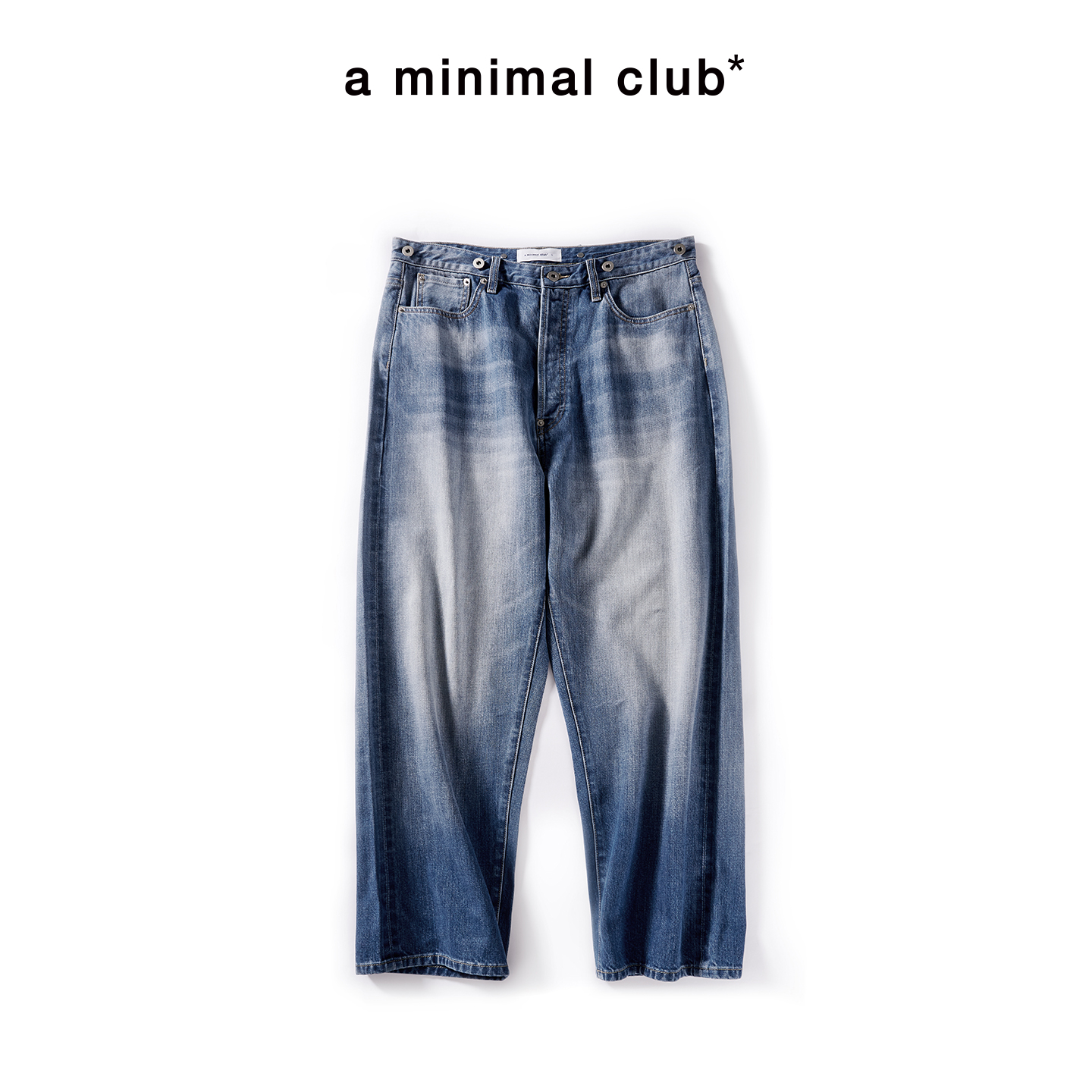 a minimal club复古美式水洗赤耳边直筒牛仔裤轻便上新AM58DT04