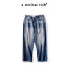 a minimal club复古美式水洗赤耳边直筒牛仔裤轻便上新AM58DT04 商品缩略图0