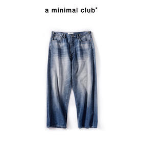 a minimal club复古美式水洗赤耳边直筒牛仔裤轻便上新AM58DT04