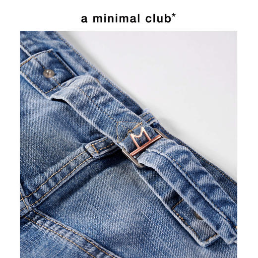 a minimal club复古美式水洗赤耳边直筒牛仔裤轻便上新AM58DT04 商品图4