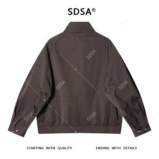 073227SDSA男士秋冬新款痞帅男装复古纯色立领夹克美式百搭时尚宽松外套 商品图5