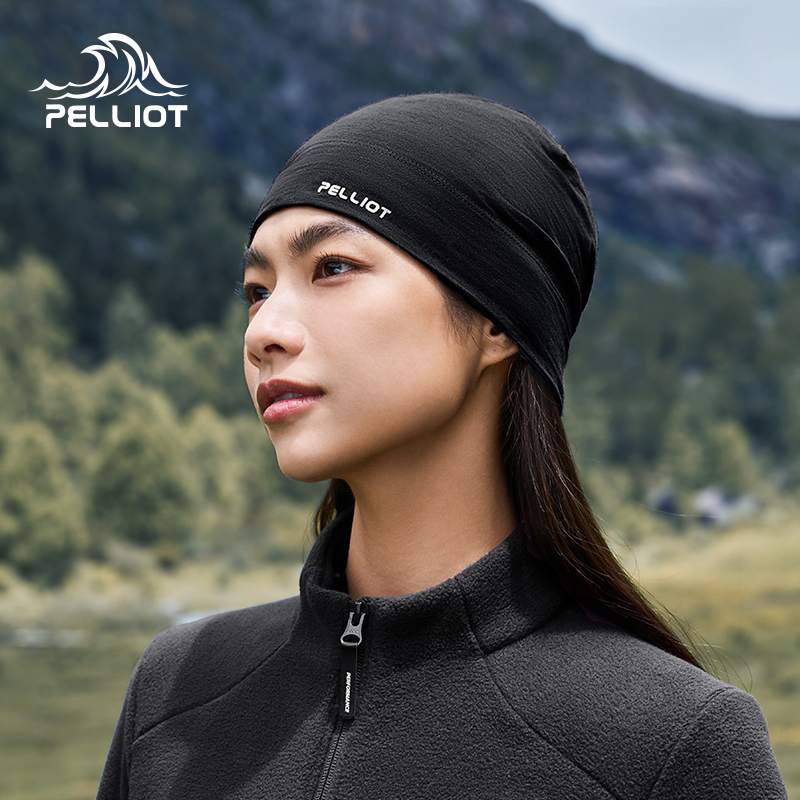 【P系列】伯希和户外帽子男美利奴羊毛帽运动骑行跑步登山冷帽女