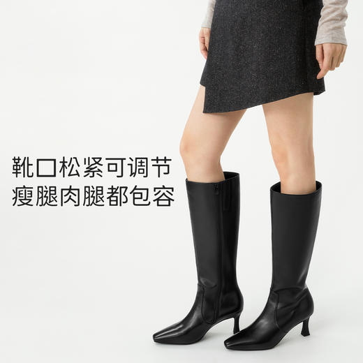 谷爱凌同款7or9秋冬款时装靴长靴骑士靴可可榛子 商品图4