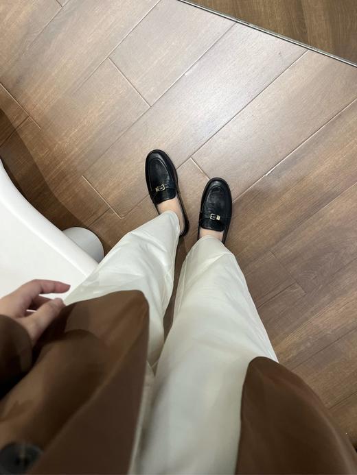 JEHURFIE/纪华菲腔调款～复古小金扣一脚蹬乐福单鞋AB25367 商品图11