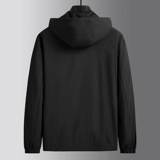 【DK】大依优型大码男装连帽夹克外套可脱卸帽秋季户外防风休闲商务百搭加肥加大夹克 商品图2