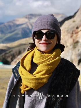 PETIT SCHAN小闪 #072 Natural charms are boundless 风月无边 羊绒小圈纱手工染色冷帽针织帽