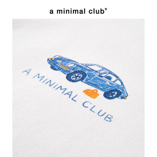 a minimal club重磅领袖口撞色趣味印花长袖T恤休闲百搭AM58TL02 商品图4