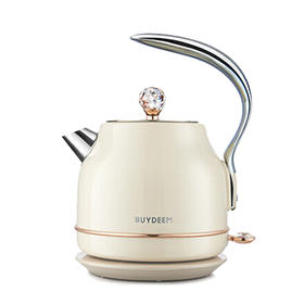 北鼎 Buydeem K208炫彩全304不锈钢电水壶 香槟黄【HSZQ10.0】