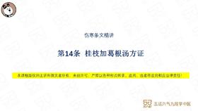 伤寒第14条 桂枝加葛根汤方证