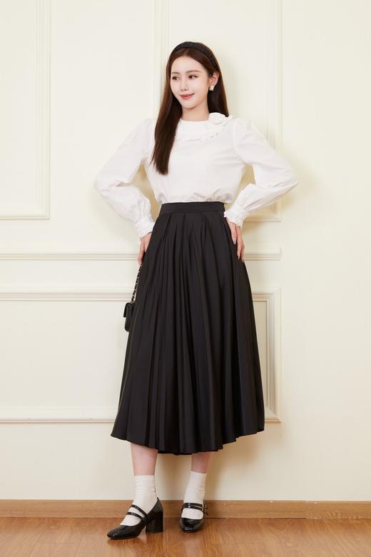 amadella 白色娃娃领立体花衬衫 20975 商品图4