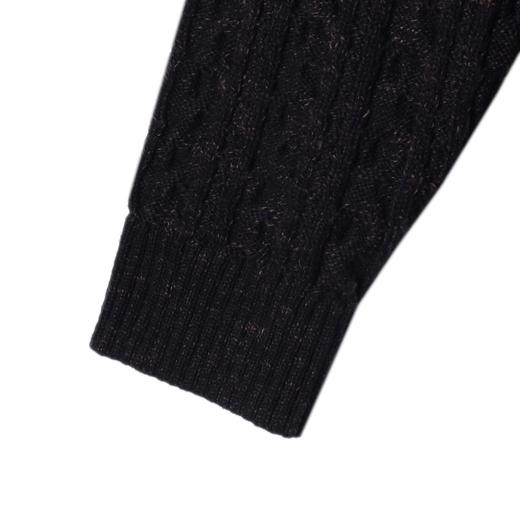 257134SDSA男士秋冬新款痞帅男装慵懒风气质条纹圆领毛衣百搭时尚针织衫 商品图4