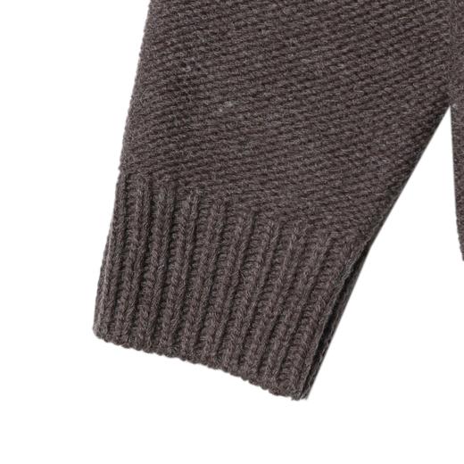 257118SDSA秋冬新款痞帅男装老钱风解构拉链圆领针织衫百搭慵懒开衫毛衣 商品图4