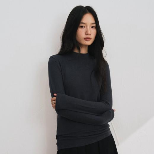 【秋冬轻绒暖】240g加厚款羊毛醋酸混纺打底衫 商品图5