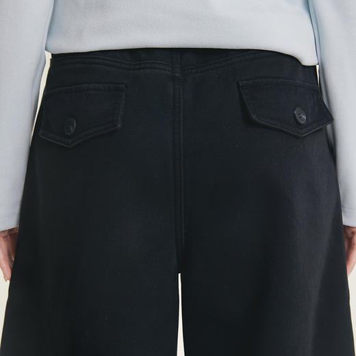 笛莎Deesha青少年女童裤子2025冬季女童加绒显瘦弯刀裤 商品图2