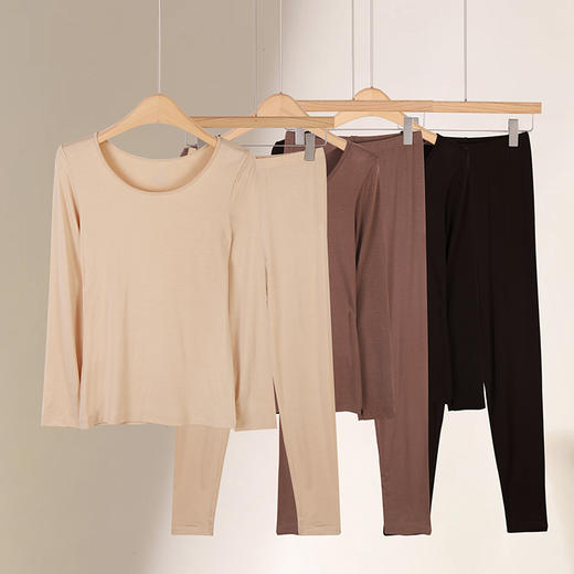 美奈川 莫代尔发热保暖女套装（160G ) BN-W09182 商品图0