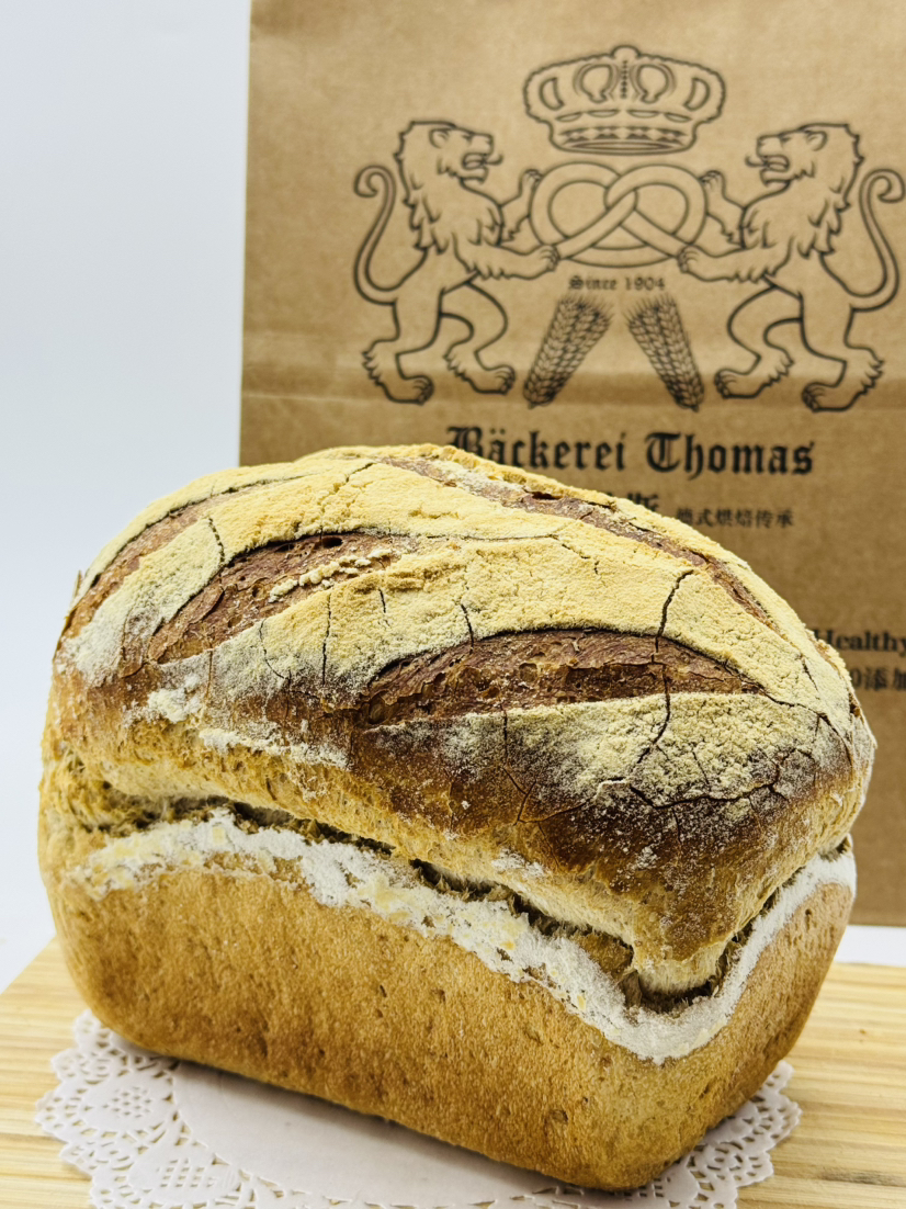 0油0糖0蛋0奶 黑森木纹乡村面包 Vintage Country Bread 380g 松软微酸 低卡低脂 减脂主食