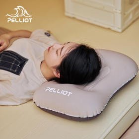 伯希和充气枕头户外露营旅行睡觉便携野营护颈靠枕按压腰靠空气枕