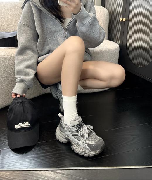 JEHURFIE/纪华菲双鞋带～复古拼色厚底增高老爹鞋AB25502 商品图10