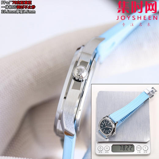 百达翡丽 Patek Philippe AQUANAUT手雷5068系列 PP+手雷女款 78克配重版 调时不止秒 女士腕表
表盘尺寸：35.6mmX8.5mm 商品图5