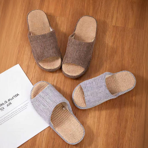 热卖！静音好穿不臭脚！正品良尖棉麻拖鞋  10A抑菌！120D人体工学内置鞋底，脚感舒服  鞋底TPR贴片，防滑耐磨! 男女款 商品图2