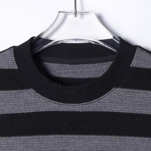 50962SDSA男士秋冬新款痞帅男装韩版撞色条纹针织圆领卫衣舒适百搭上衣 商品图2