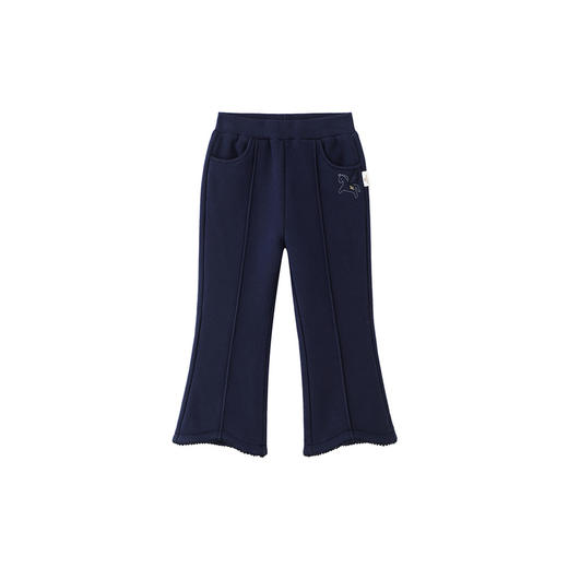 【商场同款】英氏儿童长裤秋冬保暖简约纯色新年外穿针织裤子新款 商品图4