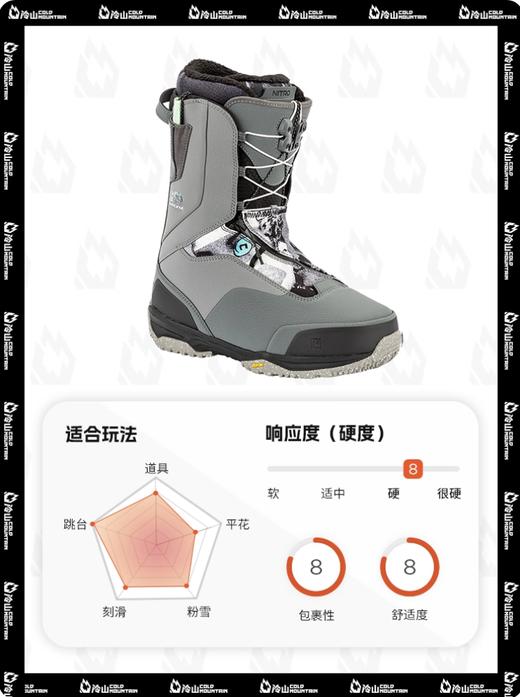 冷山雪具NITRO滑雪鞋尼卓VENTURE PRO单板雪鞋全能男款现货2526 商品图4
