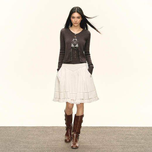 Ariseism 美式复古设计感格陵抹胸加外套套装 商品图4