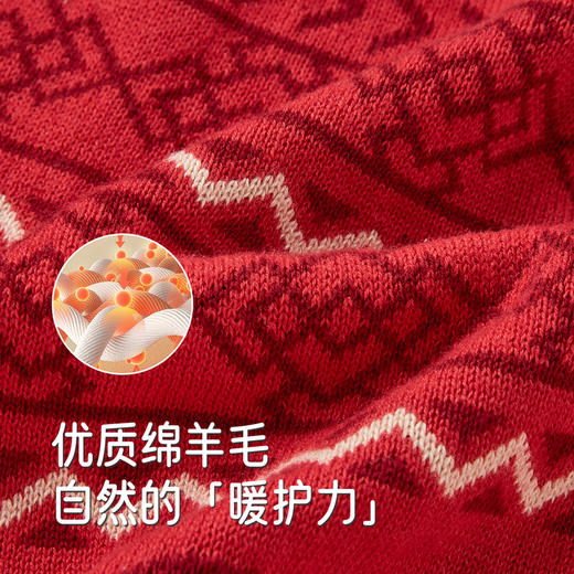 【商场同款】英氏儿童毛衣冬季保暖新年毛织衫男童上衣女童新款 商品图2