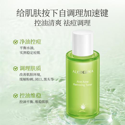 【319任选3件】瑷露德玛芦荟控油祛痘调理水120ml   调：控油补水，平衡调理 商品图1