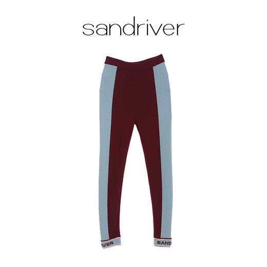 羊绒撞色紧身裤  SJF97K284N 商品图7