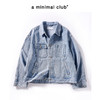 a minimal club重磅水洗浅色印花牛仔夹克工装耐磨秋上新AM58DC06 商品缩略图0