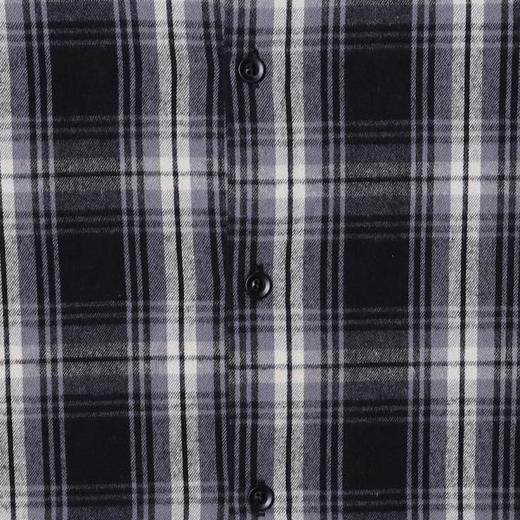 M5255SDSA秋冬新款痞帅男装美式拼接撞色格纹翻领长袖衬衫字母印花百搭 商品图3