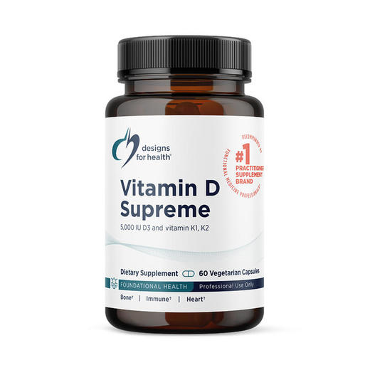 美国DFH  维生素DK Vitamin D Supreme  design for health  60粒/瓶 商品图1