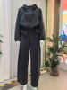 哈瓦塔（加绒）摩登砂洗休闲外套镰刀裤套装H350163 商品缩略图5